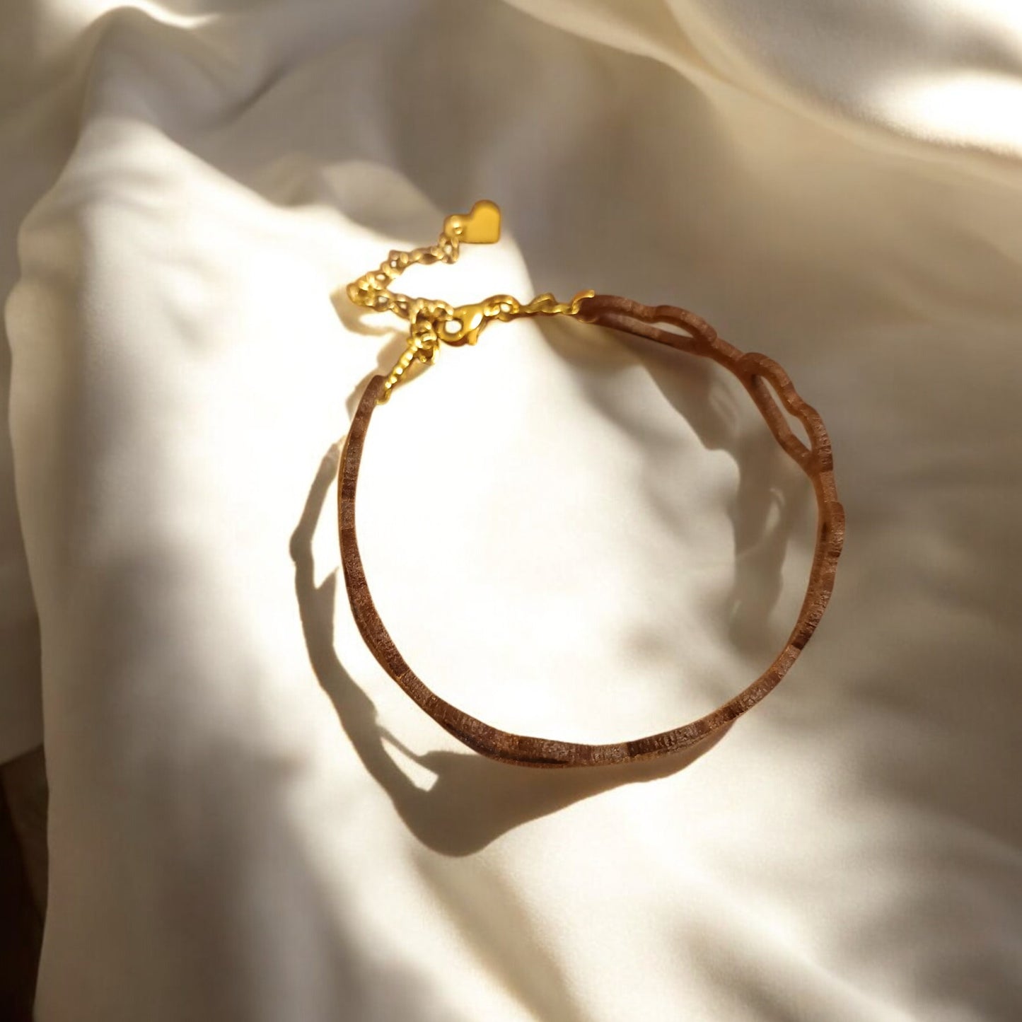 Χειροποίητο Βραχιόλι με Καρδιές από Δέρμα
