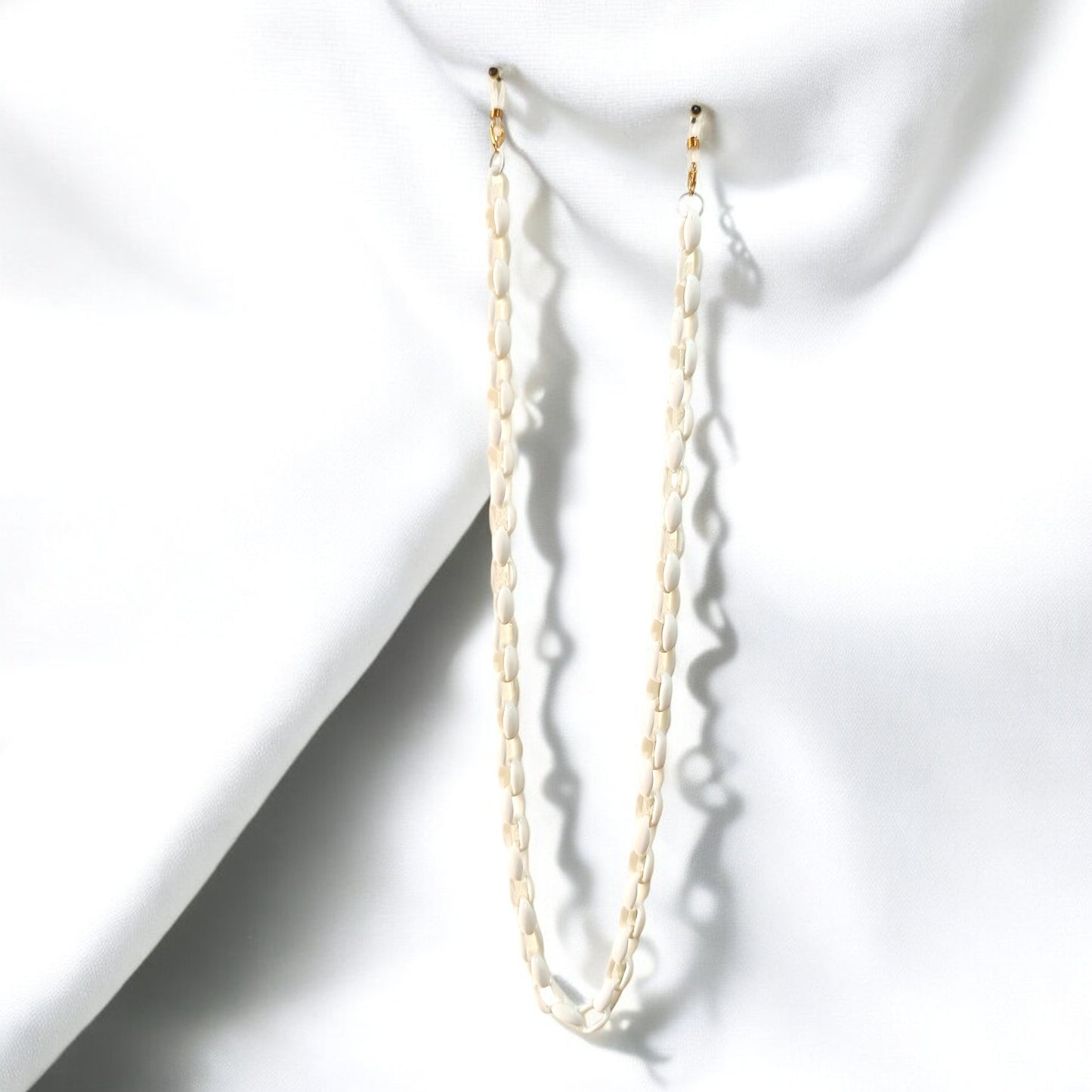 Αλυσίδα γυαλιών in corde λευκή
