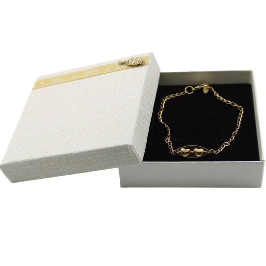 Βραχιόλι in corde δυο καρδιες