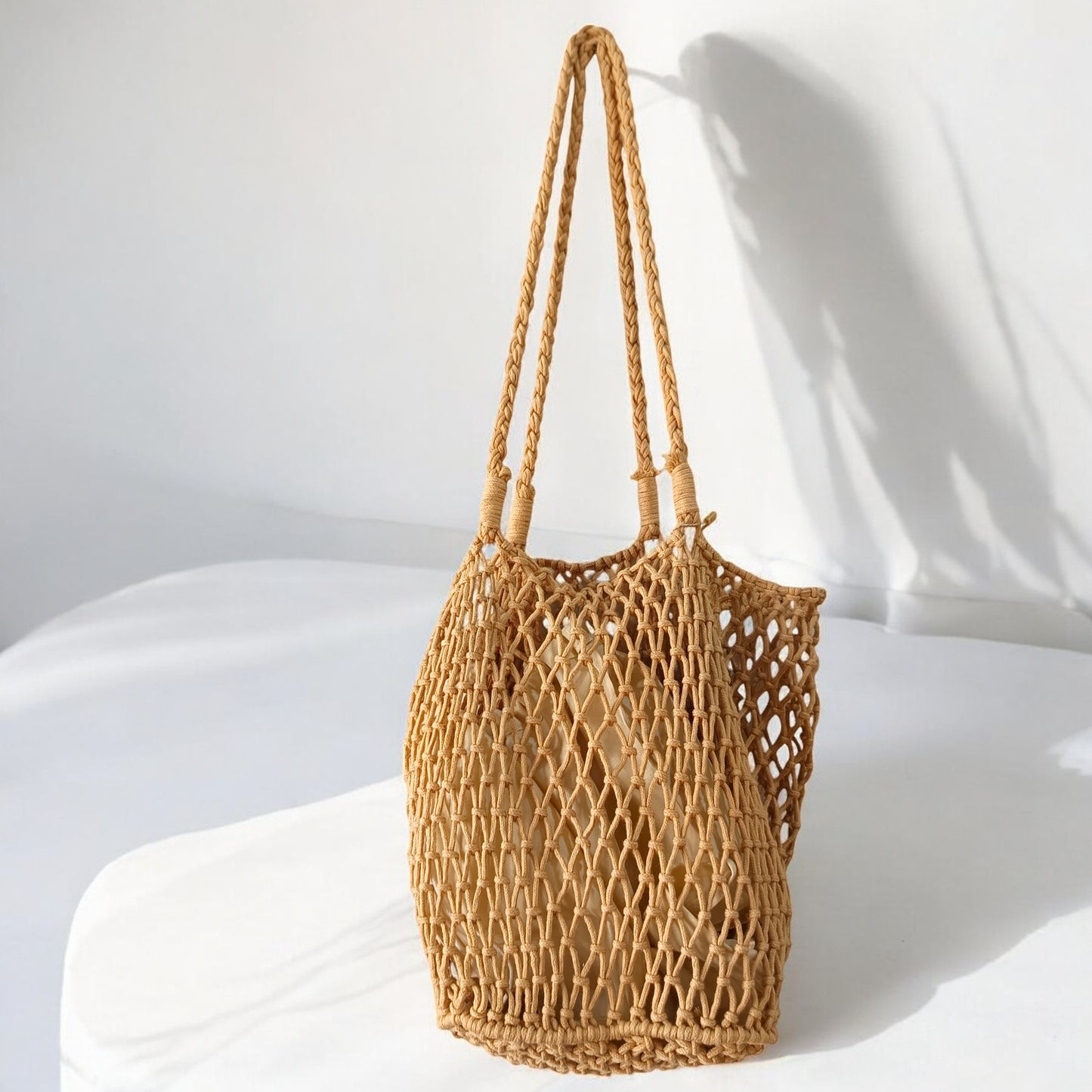 Μακραμέ τσάντα ώμου