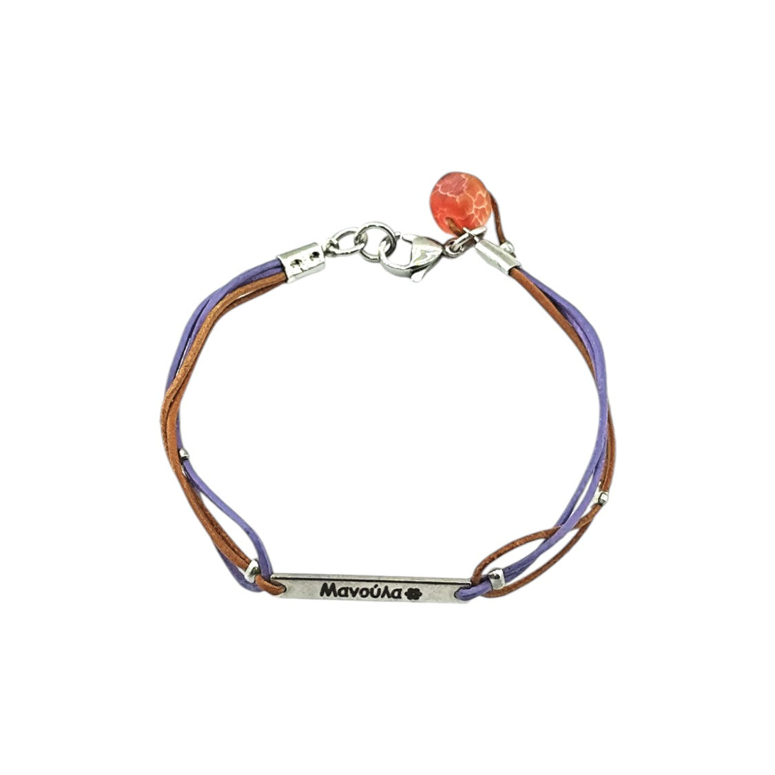 Βραχιόλι ατσαλινη ταυτοτητα Μανουλα