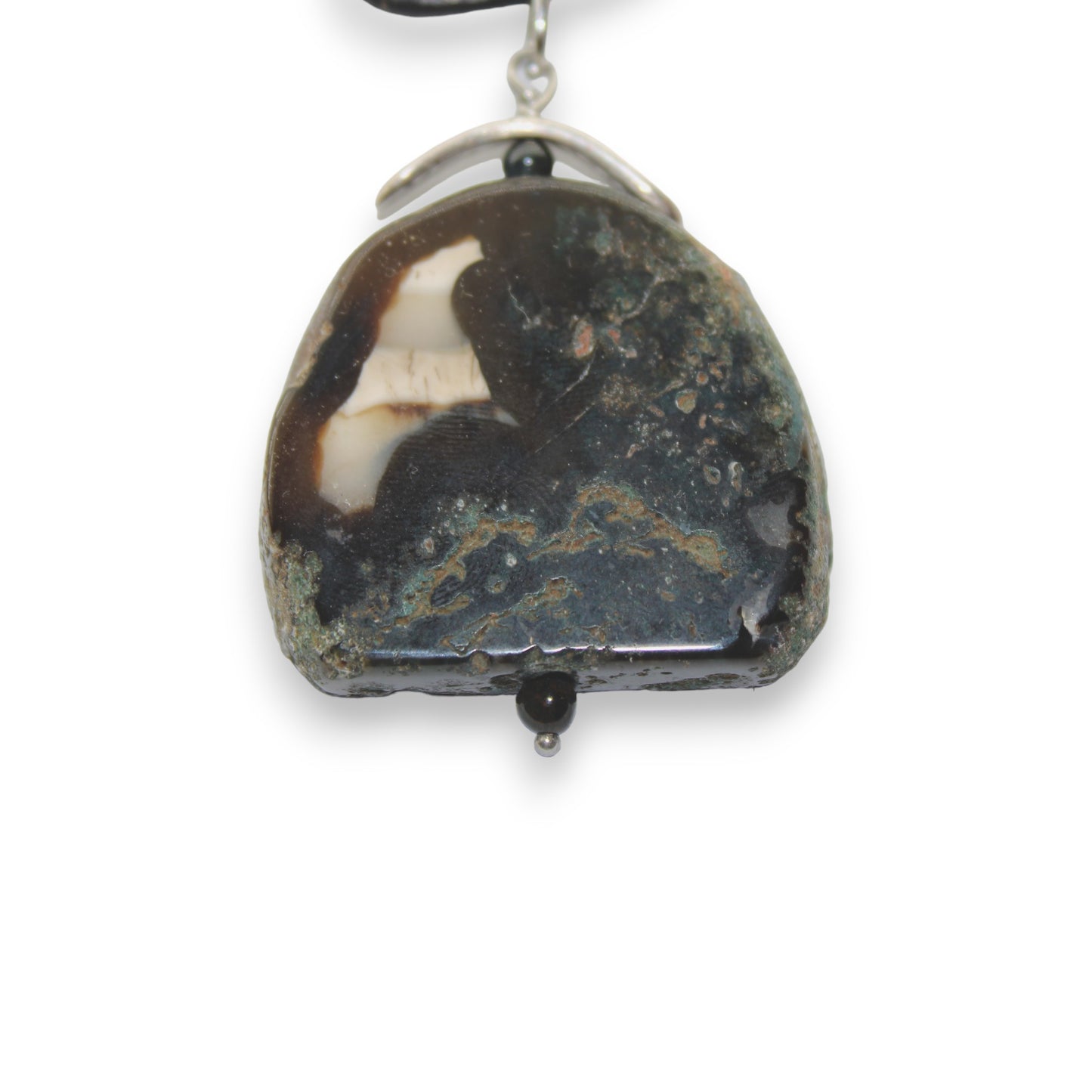 Χειροποίητο δερμάτινο κολιέ in corde