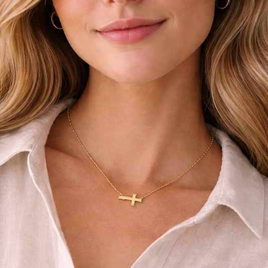 Κολιέ in corde σταυρός