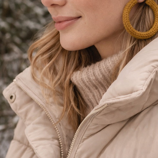 Πλεκτoί Κρίκοι σε Χρυσή Απόχρωση