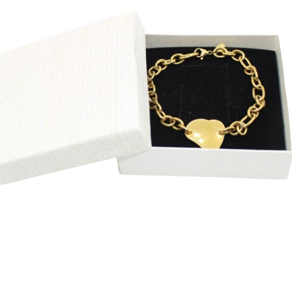 Βραχιόλι  in corde με ατσάλινο μεγάλο