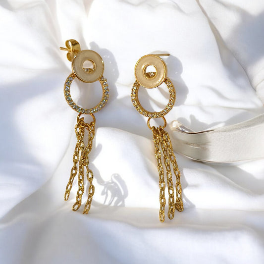 Κρεμαστά Σκουλαρίκια με Κύκλους: Μια Αέρινη Αφή