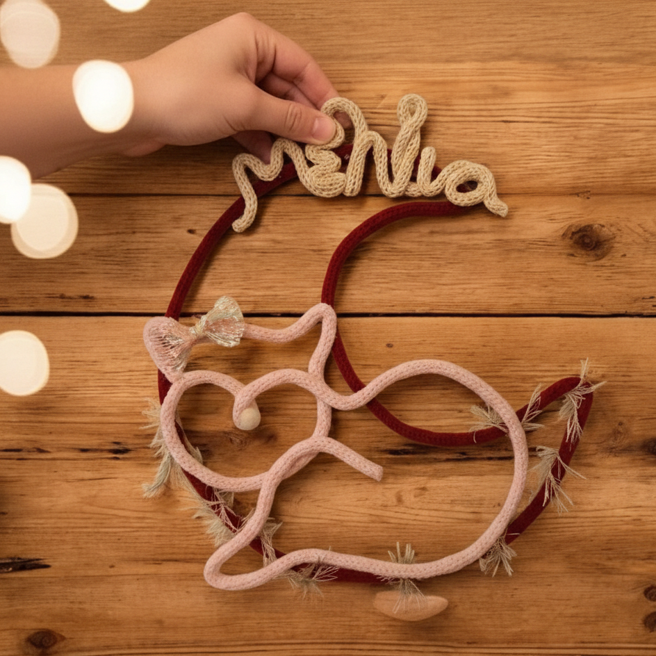 Διακοσμητικό Τοίχου με Γατάκι και Φεγγάρι: Προσωποποιημένο Δώρο