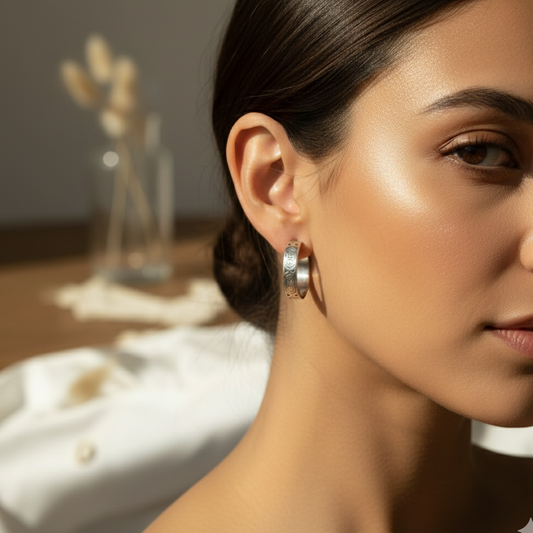 Μινιμαλιστικά Σκουλαρίκια με Γραφή