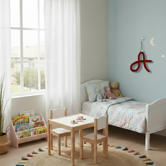 Χειροποίητο διακοσμητικό Πλεκτό Γράμμα της επιλογής σας