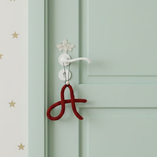 Χειροποίητο διακοσμητικό Πλεκτό Γράμμα της επιλογής σας