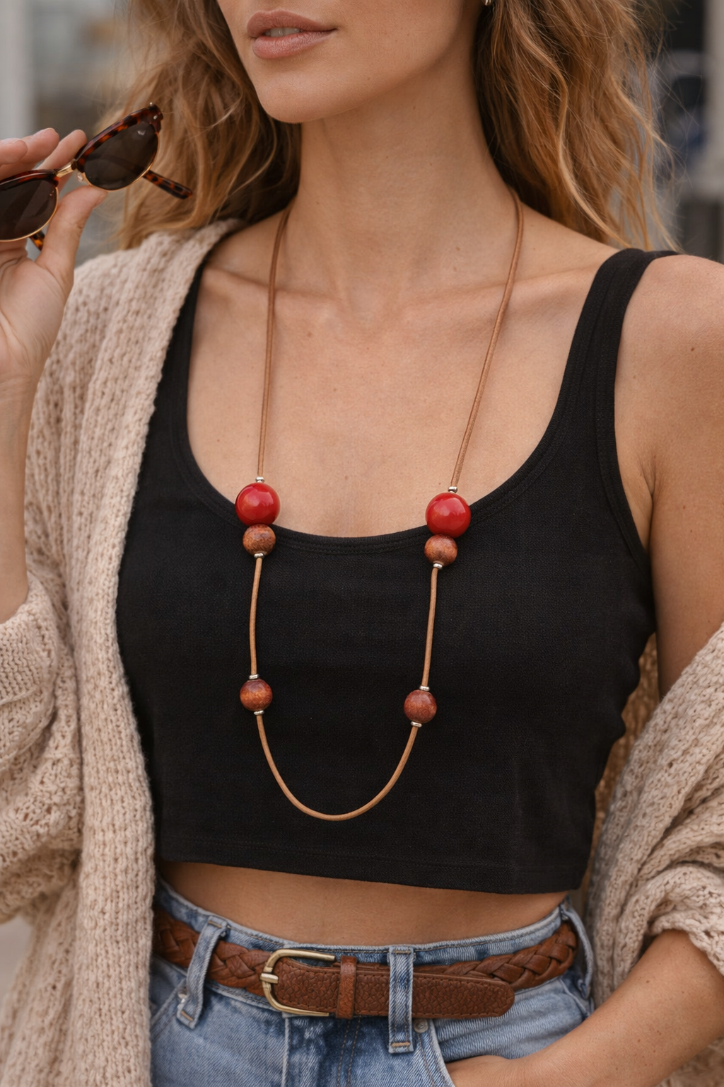 Κολιέ in corde μακρύ