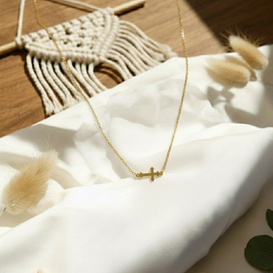 Κολιέ in corde σταυρός