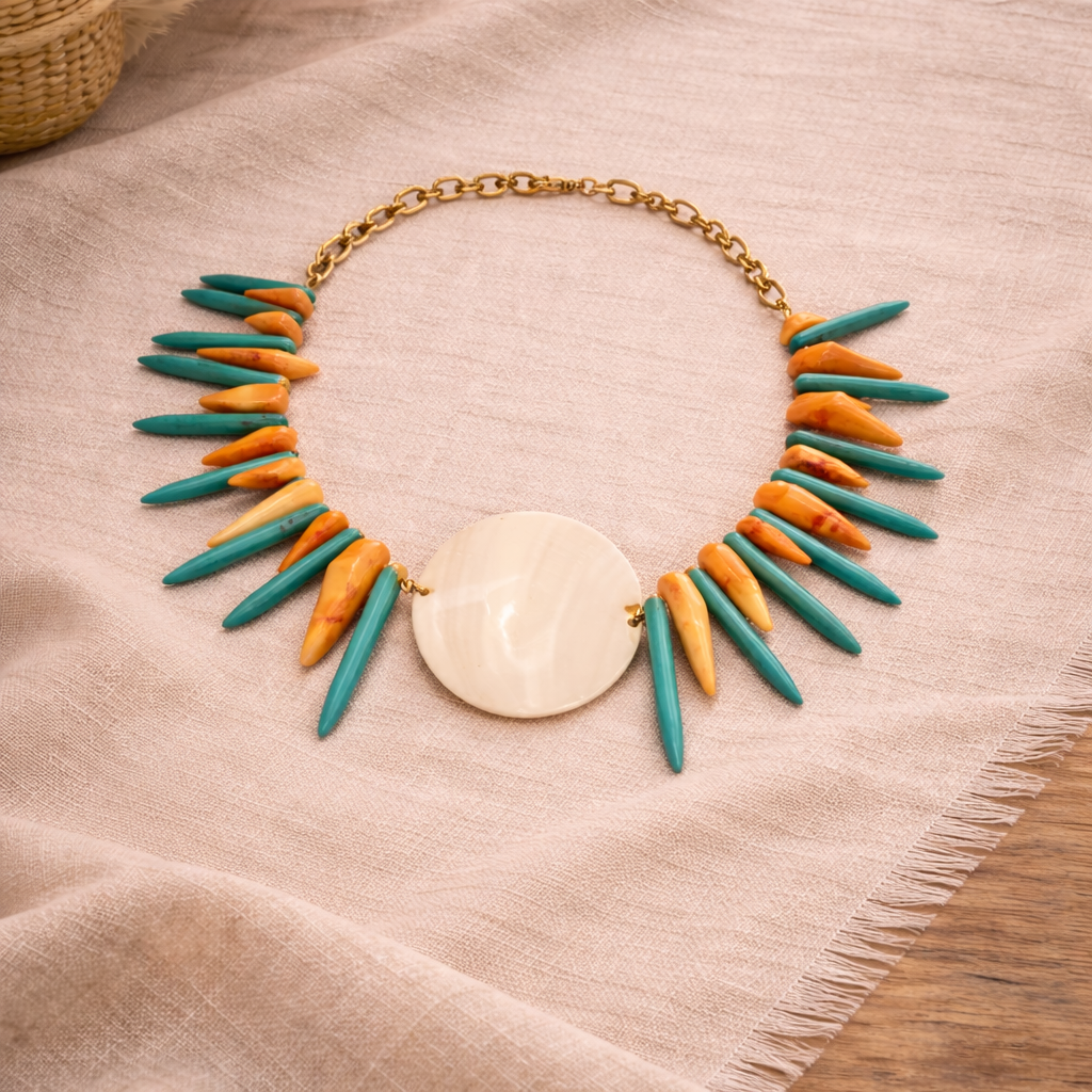 Κολιέ  in corde Sunset Coral