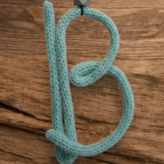 Χειροποίητο διακοσμητικό Πλεκτό Γράμμα της επιλογής σας