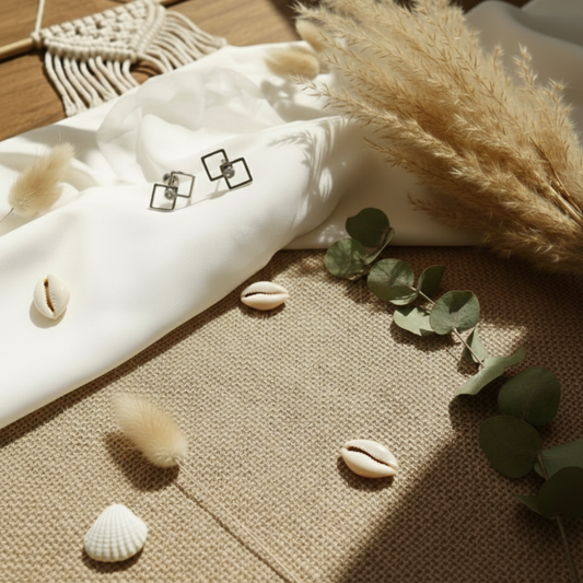 Σκουλαρίκια helix τετράγωνο με στρας