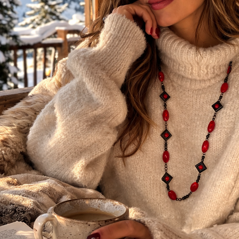 Κολιέ in corde Crimson Balance