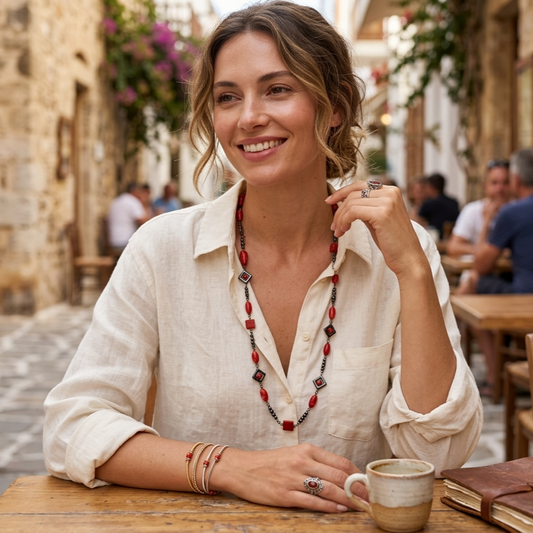 Κολιέ in corde Crimson Balance