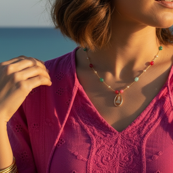 Κολιέ in corde Kαλοκαίρι