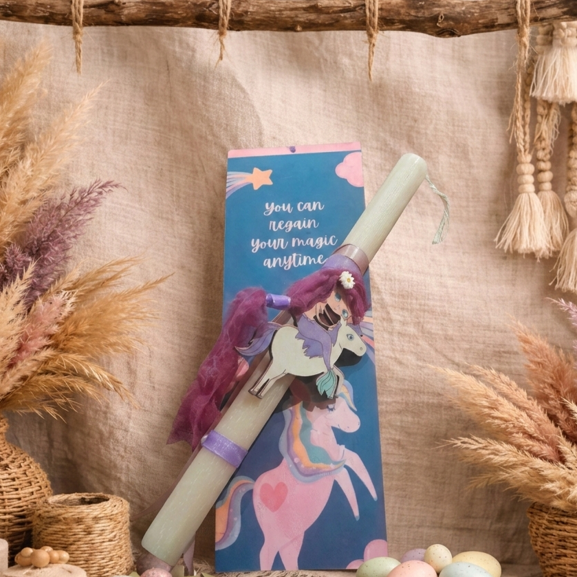 Λαμπάδα In Corde μονόκερος μόβ