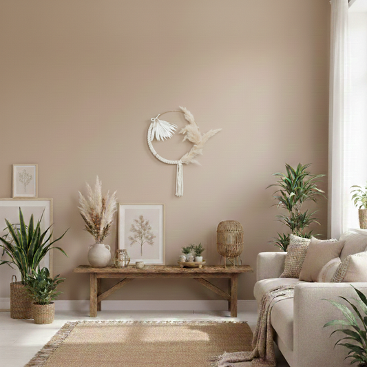 Στεφάνι Μακραμέ με φύλλα φοίνικα