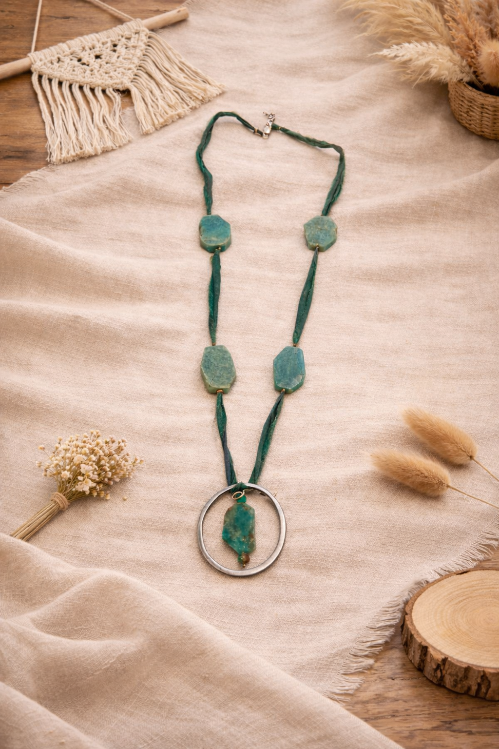 Κολιέ in corde Amazonite Spirit